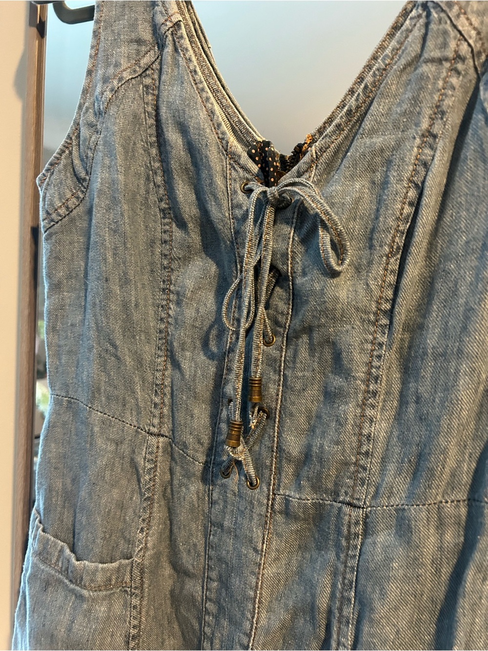 Anthropologie NWOT Holding Horses Atoll light blue denim dress Size S - Picture 6 of 13